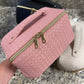 Cream colored Large Capacity Makeup Bag