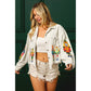 NUTCRACKERS EMBROIDERED CHRISTMAS CORDUROY JACKET
