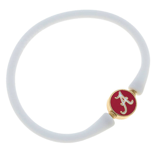 Canvas Style - Alabama Crimson Tide Silicone Bali Bracelet