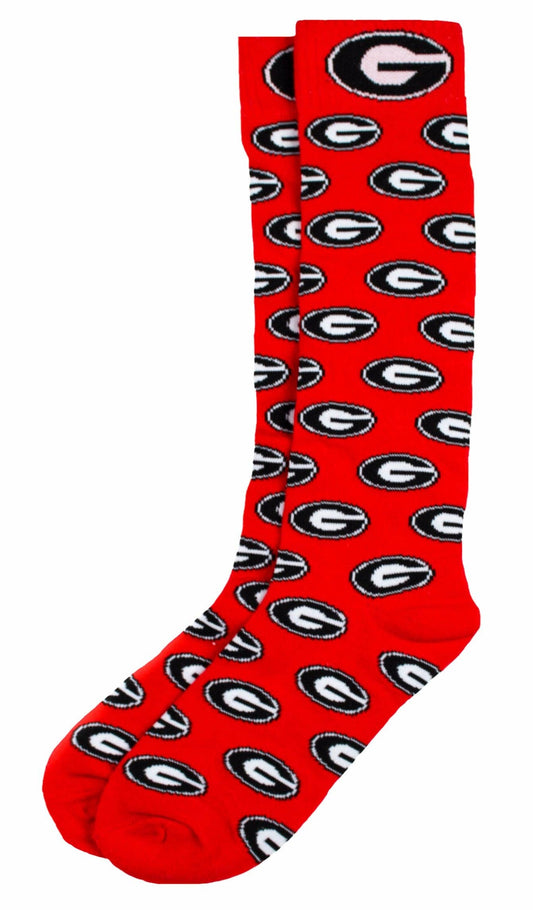 Georgia Bulldogs Red Dress Socks