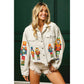 NUTCRACKERS EMBROIDERED CHRISTMAS CORDUROY JACKET