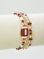 Gameday Beaded Football Charm Bracelet Set