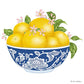 Single Flour Sack Towels Packaged Lemon Bowl
