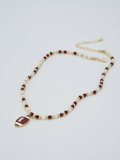 Football Pendant Necklace