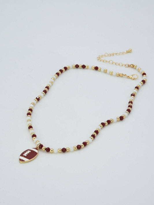 Football Pendant Necklace