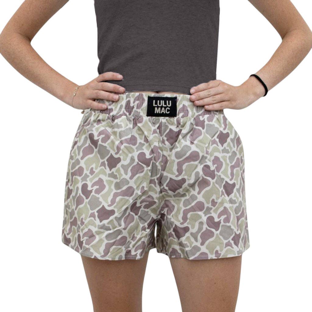 LULU MAC- LIGHT CAMO BOXER SHORTS