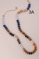 JOSSLYN by wall to wall - NATURAL AGATE GLASS SEMI PRECIOUS BEAD NECKLACE | 80N896
