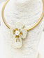 TWO FORTY TWO - HOLIDAY - The Cross Necklace (white/gold)