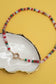 JOSSLYN by wall to wall - NATURAL STONE CHARM  SPRING CLASP BEADED NECKLACE | 40NK9467
