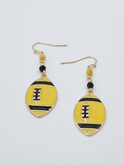 Football Dangle Earrings