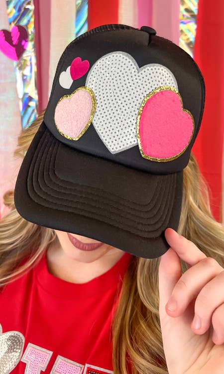 Sugar Stitch - All The Love Valentine Patch Trucker Hat
