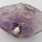 Easter Zircon Egg Pendant Necklace - 18K Gold