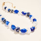 18 Inch Chunky Marbled Ceramic Bead Pearl Necklace