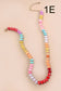 JOSSLYN by wall to wall - NATURAL AGATE GLASS SEMI PRECIOUS BEAD NECKLACE | 80N896