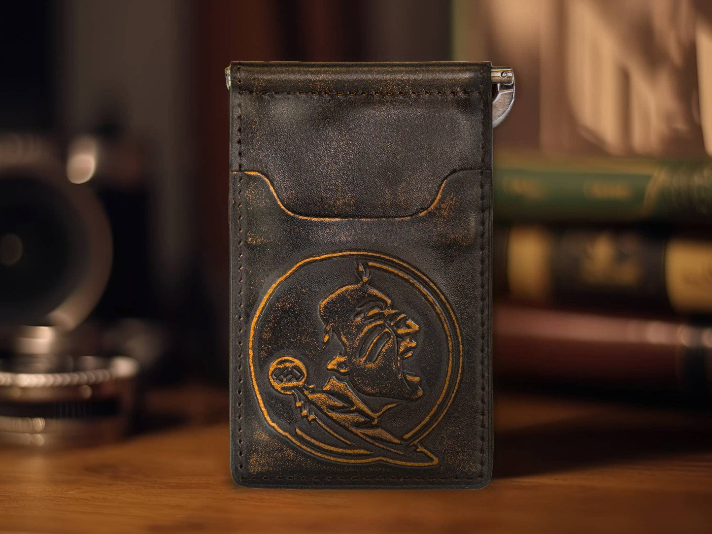 Zep-Pro - Florida State Seminoles Burnished Leather Clip Wallet