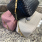Cream colored Large Capacity Makeup Bag