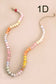 JOSSLYN by wall to wall - NATURAL AGATE GLASS SEMI PRECIOUS BEAD NECKLACE | 80N896