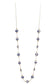 Flower Round Shape Ceramic Beaded Long Necklace