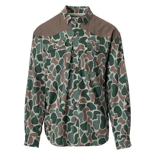 Roost Camo Button Down w/ Shoulder Patch