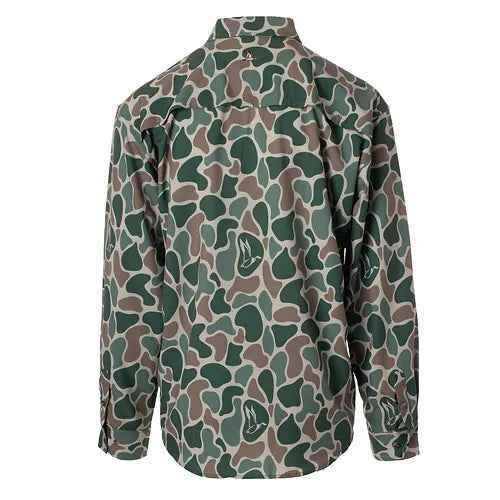 Roost Camo Button Down w/ Shoulder Patch