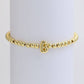INITIAL MONOGRAM BUBBLE STRETCH BEAD BRACELET