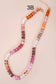 JOSSLYN by wall to wall - NATURAL AGATE GLASS SEMI PRECIOUS BEAD NECKLACE | 80N896